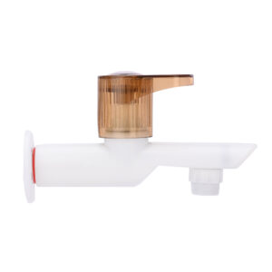 Mashu Royal Heavy Plastic PVC Royal Dolphin Long Body Tap For Bathroom & Kitchen(Brown & White)