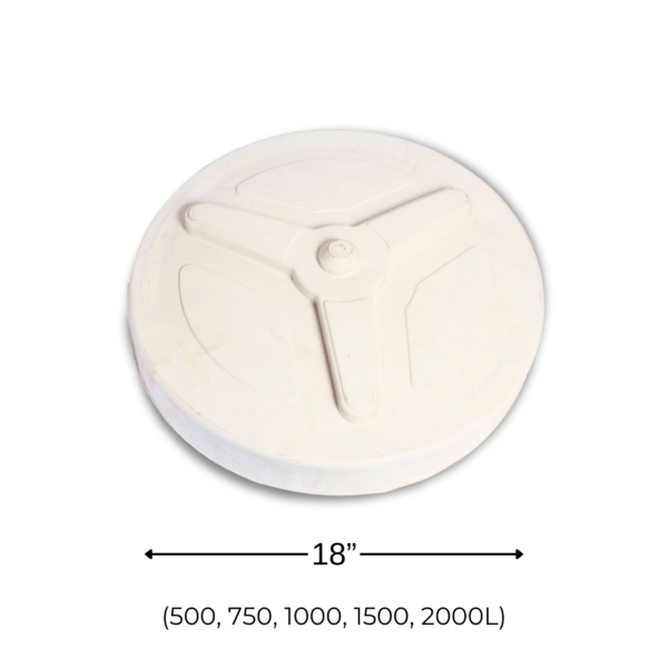 Heavy 18” Inner Full Thread White Water Tank Cover (LID) 500 L to 2000 L - Image 2