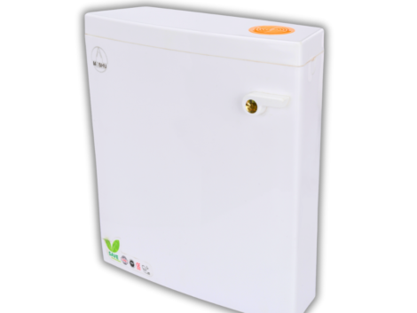 side arm white cistern for toilet