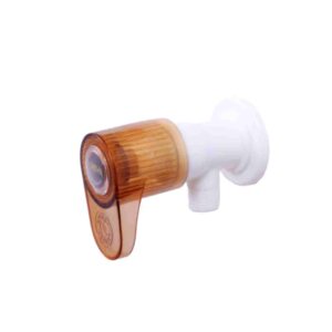 Mashu Royal Heavy Plastic PVC Angle Cock Tap For Bathroom & Kitchen(Brown & White)
