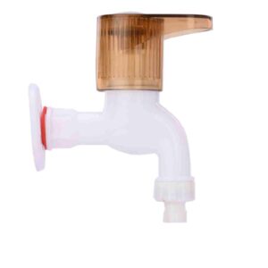 Mashu Royal Heavy Plastic PVC Washing Mashin Short Body Tap For Bathroom & Kitchen(Brown & White)